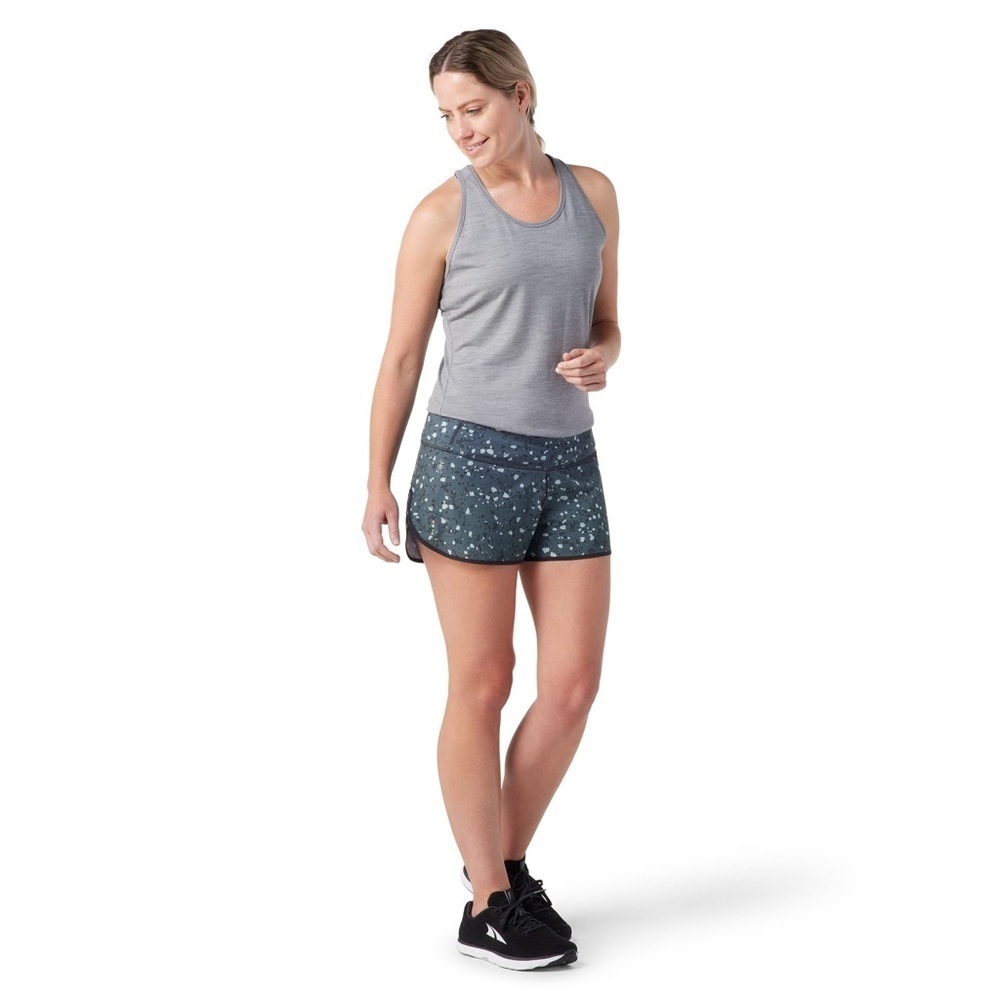 Smartwool Women's Active Lined Short in Black Composite Print‎ Medium